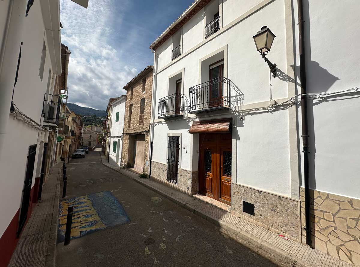 Charming traditional village street in Vall de Laguar