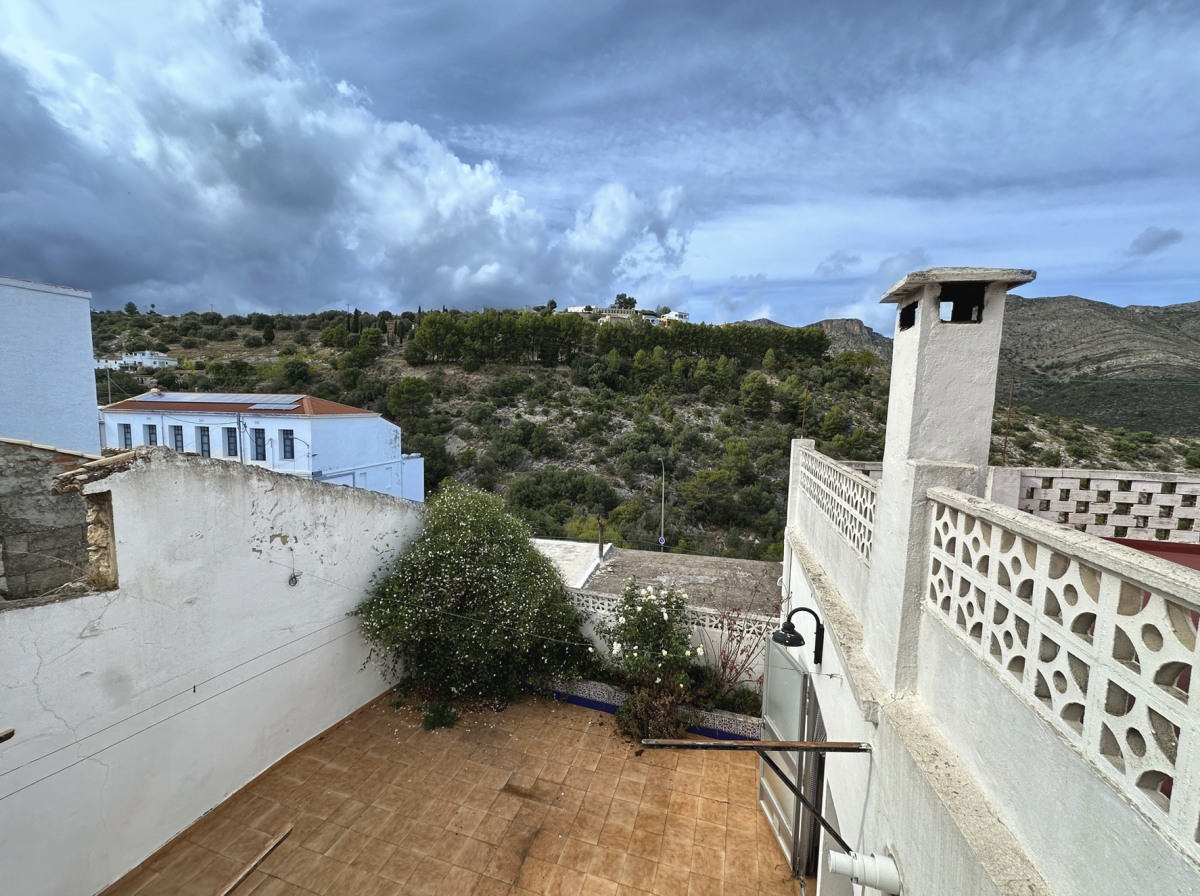 the patio seen from upstairs