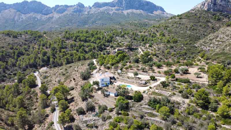 Finca te koop costa blanca in vogelvlucht