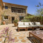 Patio restored old valencian farmhouse