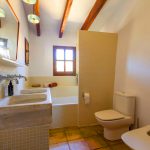 renovated bathroom in old finca