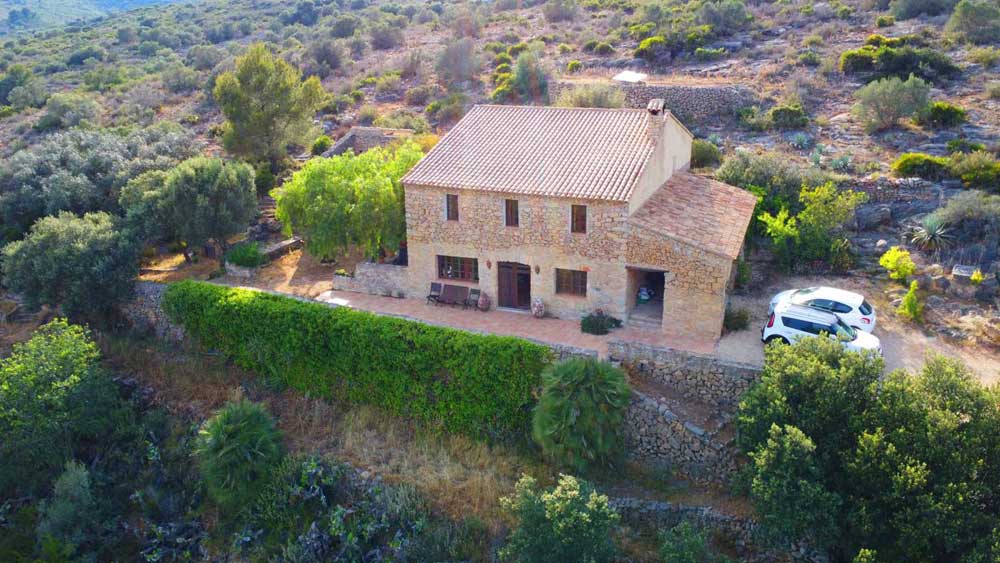 dry stone finca for sale front facade
