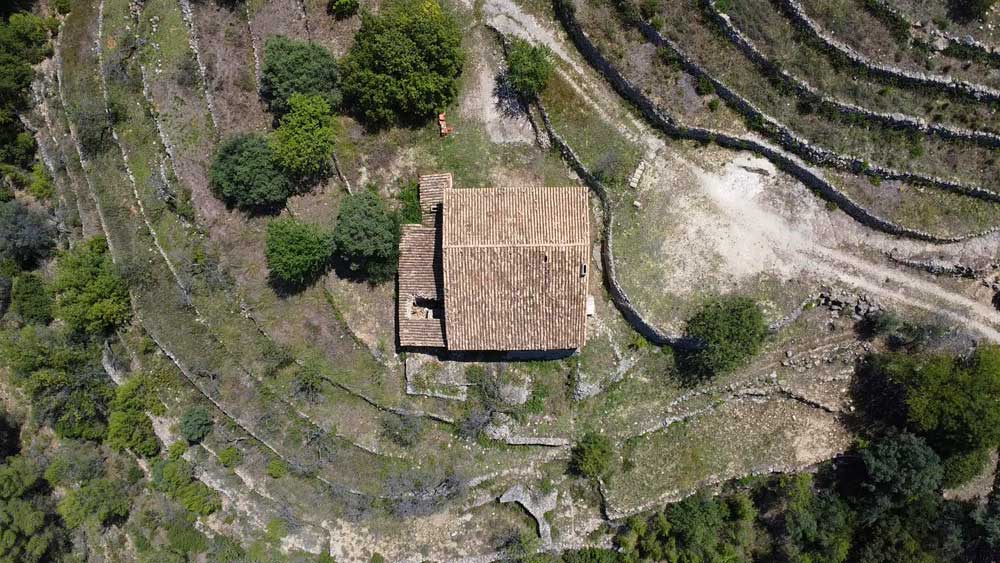 drystone farmhouse for sale in Pinos Benissa top shot