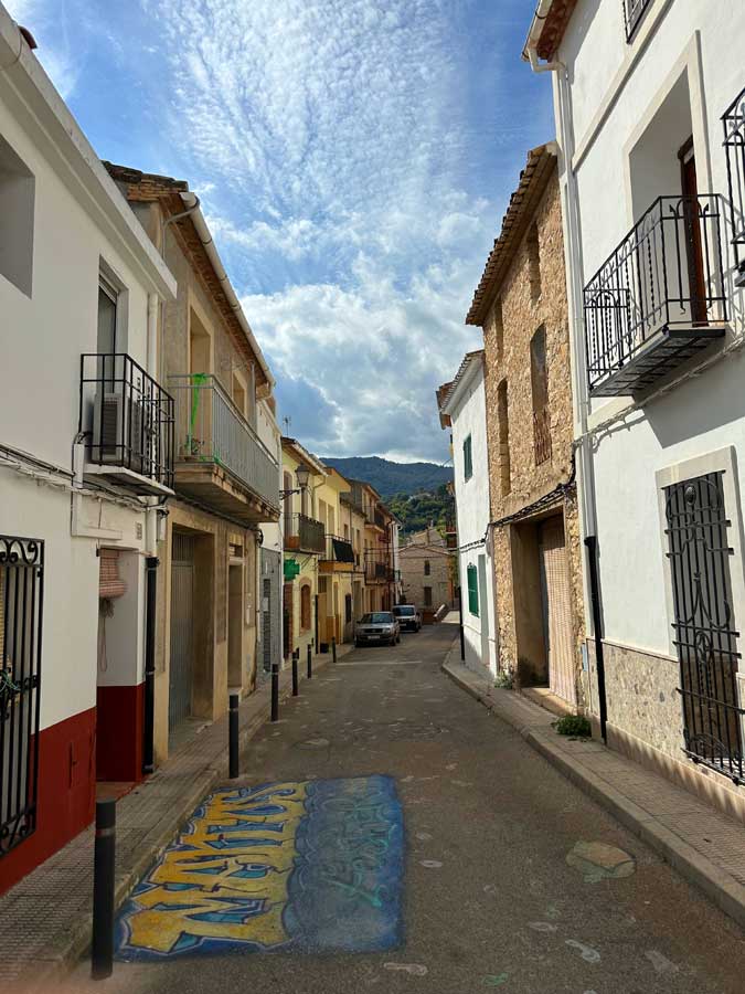 Elegant townhouse for sale in traditional village street vall de laguar